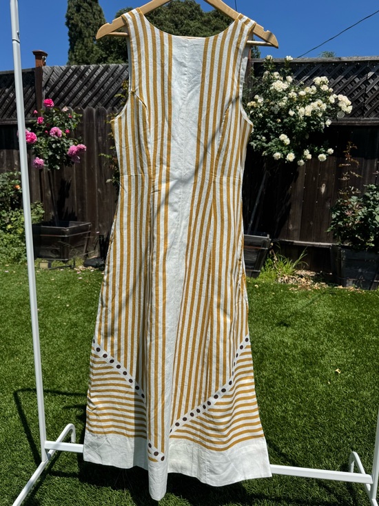 Cleobella Dresses & Skirts - NWT Cleobella Cotton Linen Rhiannon Ankle Day Dress in Lusso Stripe size Small